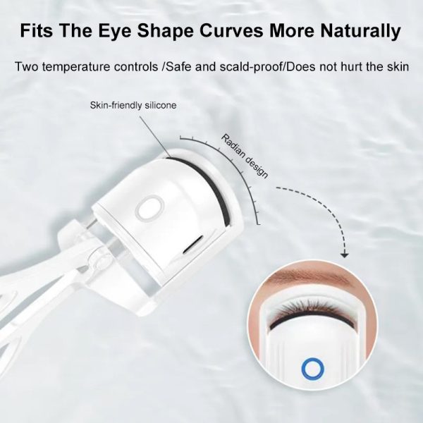 Rechargeable Eyelash Curler Portable Electric Heated Comb - Image 6