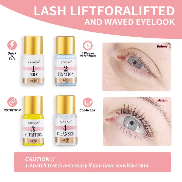 ICONSIGN Lash Lift EyeLash Eyebrow Dye Tint Perm Kit - Image 3