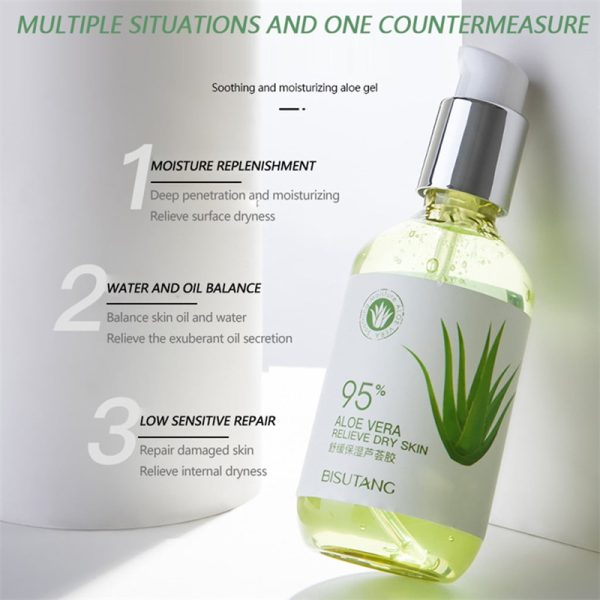 Aloe Gel Moisturizing Lotion Facial Cream Perfectly Plain Moisturizing And Smooth Skin Care Products - Image 5